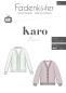 Preview: Papierschnittmuster Damenstrickjacke Karo, Fadenkäfer